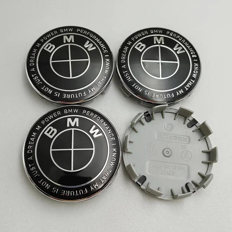For BMW Se E87 4Pcs 68mm Automobile hub center cover for BMW E46 E39 E60 E90 E53 E36 E30 E87 F10 F30 X1 X3 x5 X6 x7 decoration accessories