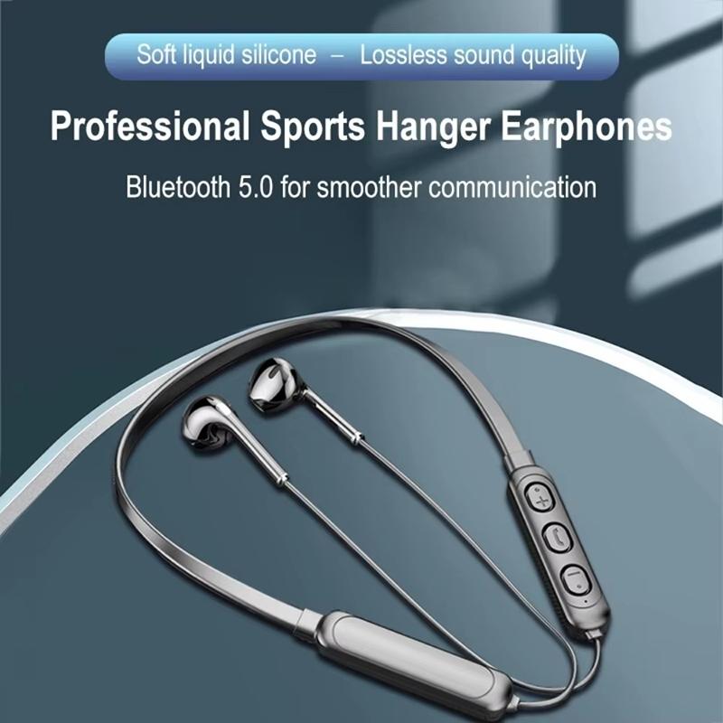 Bluetooth 5.4 Wireless Earphone HiFi 9D Stereo Noise Reduction Headphones Sports Neckband Neck-hanging Earbuds Headset Handsfree
