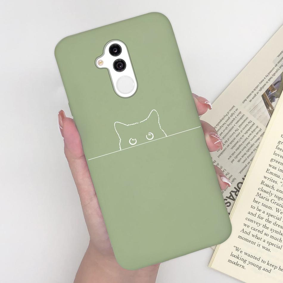 Case For Huawei Mate 20 lite Cute Astronaut Soft Matte Silicone Bumper For Huawei Mate 20lite Phone Back Cover Coque Bumper Capa