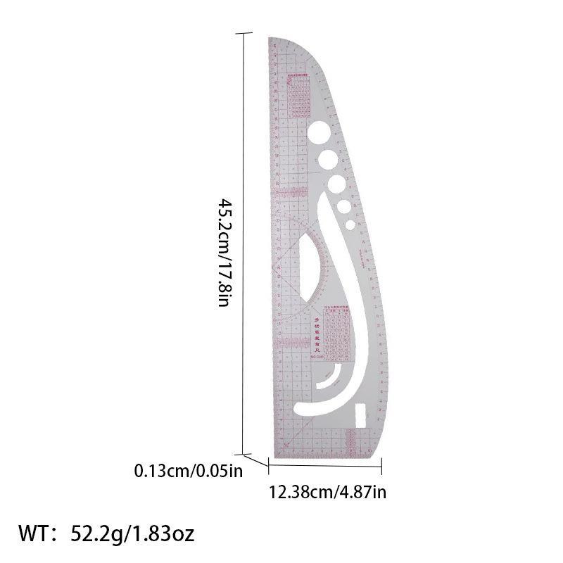 Многофункциональная линейка для создания выкроек одежды: Швейный инструмент для точной резки по кривой