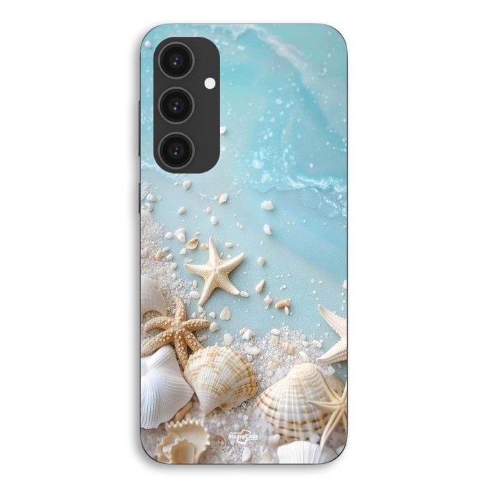 Coque de téléphone - MANIACASE - Samsung Galaxy S25 Plus - Silicone TPU - Souple - Coquillages mer