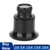 3X 5X 10X 15X 20X Lens Watch Repair Eye Magnifier Lens Monocular Magnifying Glass Eye Loupe Loop Jewelers Watch Magnifier Tools