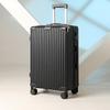 Silent Wheel Leather Trolley: Large Capacity, Stylish Travel Suitcase for Men & Women