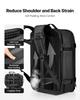 Vacuum Travel Backpack, 65L, Expandable Vacuum Seal Compression Travel Backpack with Pump, with TSA-Approved Lock, Airback Vacpack, Water-Resistant