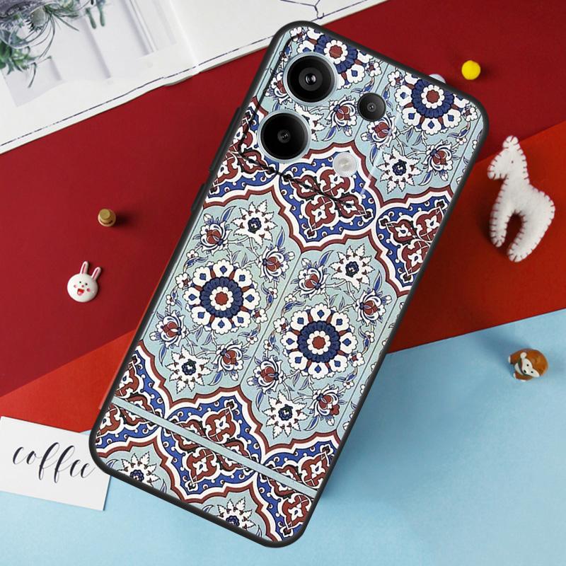 Moroccan Pattern Case for Xiaomi Redmi Note 13 12 10 8 9 11 Pro 12S 10S 11S Redmi 13C 10A 10C 9C 12C Cover
