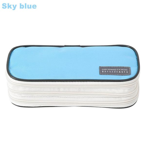 Multifunctional Three-layer Pencil Case Student Creative Waterproof Stationery Large-capacity Storage Bag