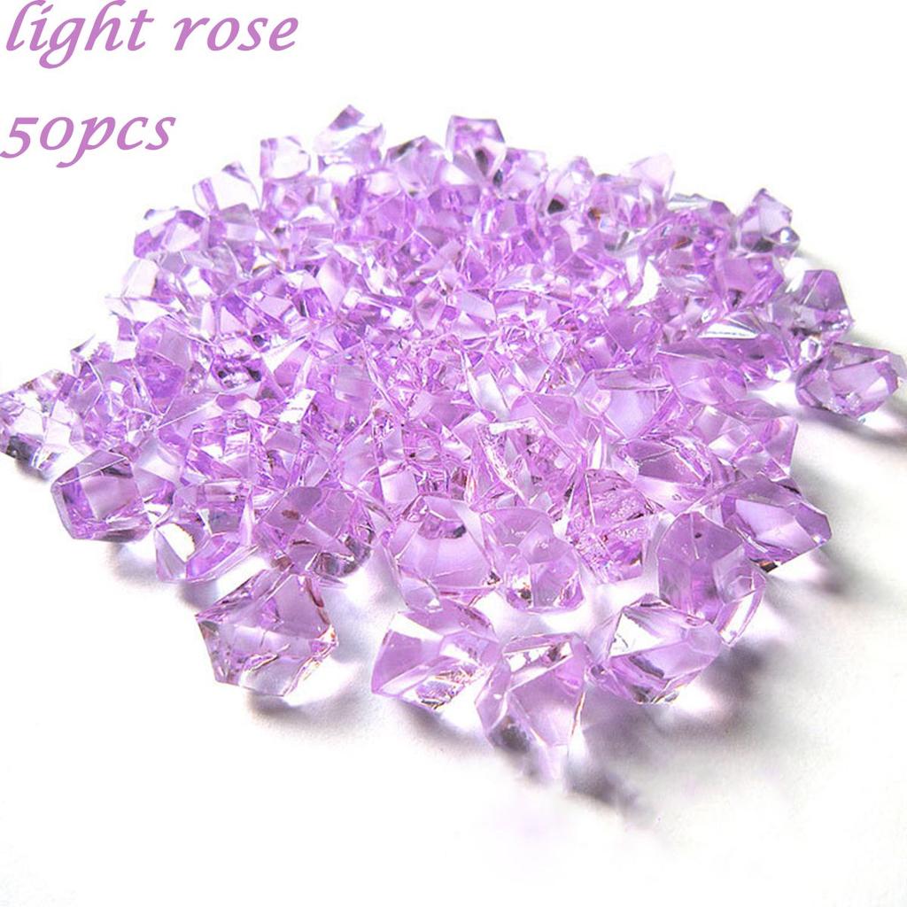 Fish Tank Decoration Crystal Ice Cubes DIY Craft Cobblestones Pebbles Artificial Stones Vase Filler