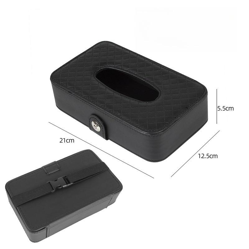 Car Tissue Bag, Leather Sunshade Car Backrest Paper Box, Car Tissue Box