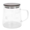 Coffee Pot with Lid HeatResistant Glass Heat Insulation Handle Kettle for Tea Milk Juice