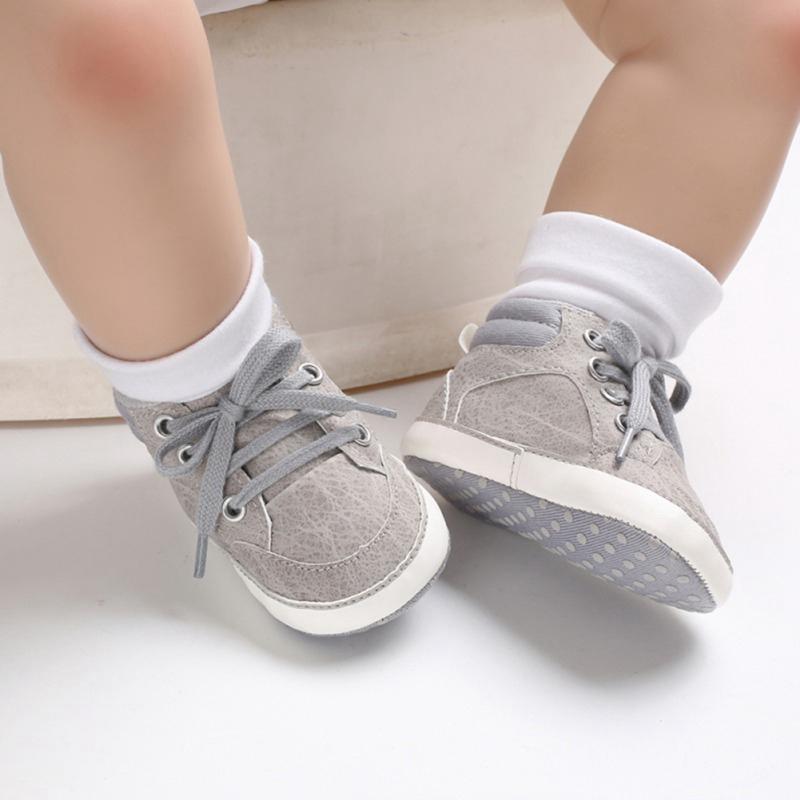 Baby Infant Shoes First Walkers for Newborn Kids Soft Sole Non-Slip Crib Sneakers