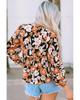 Azura Exchange Блузка с цветочным принтом и рукавом 3/4