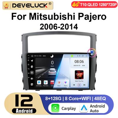 Android 12 Автомобильное радио для Mitsubishi Pajero 4 V80 V90 2006 - 2014 2 Din Carplay Auto Stereo интеллектуальные системы Smart Autoradio