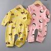 Pure Cotton Long-Sleeved Romper for Newborns - Spring/Autumn Pajamas & Crawling Suit for Boys and Girls