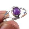 Natural Amethyst Gemstone Handmade 925 Solid Sterling Silver Ring Size 8 P2T29