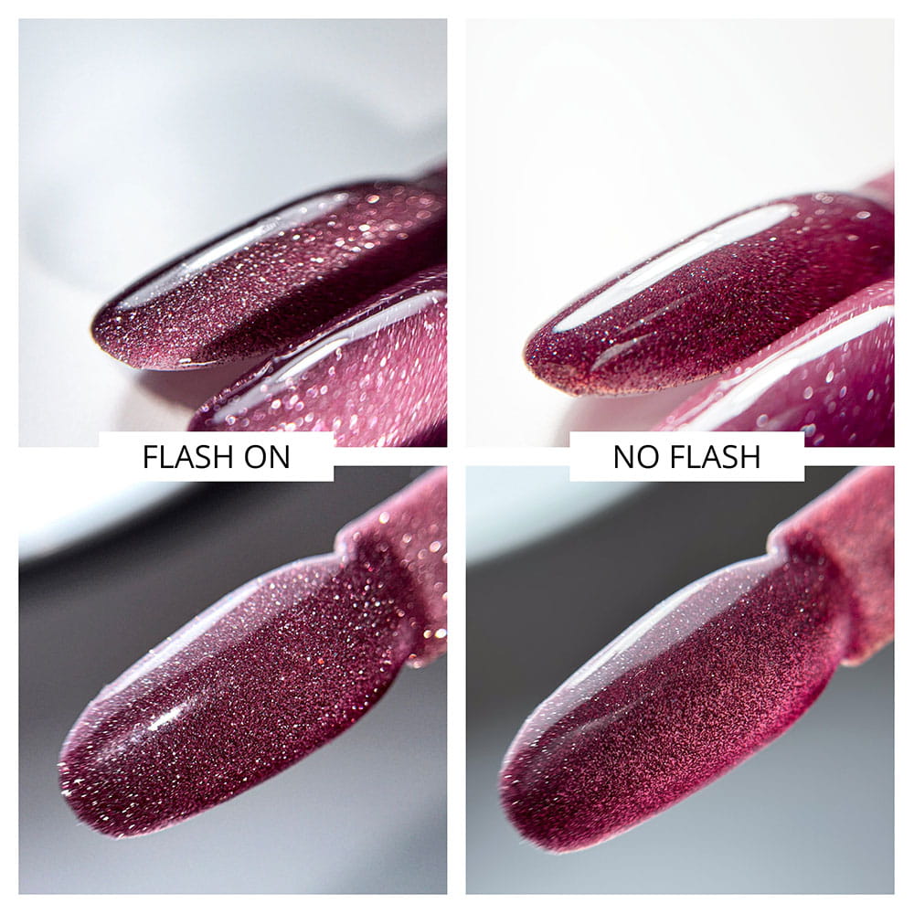 Гибридный лак LED/UV Гель-лак Molly Nails Flashing Lights № 560 Demode Без Hema/Di-Hema 8г