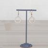 3Pcs/Set Hanging Jewelry Display Holder Metal Necklace Organizer Rack  Earring