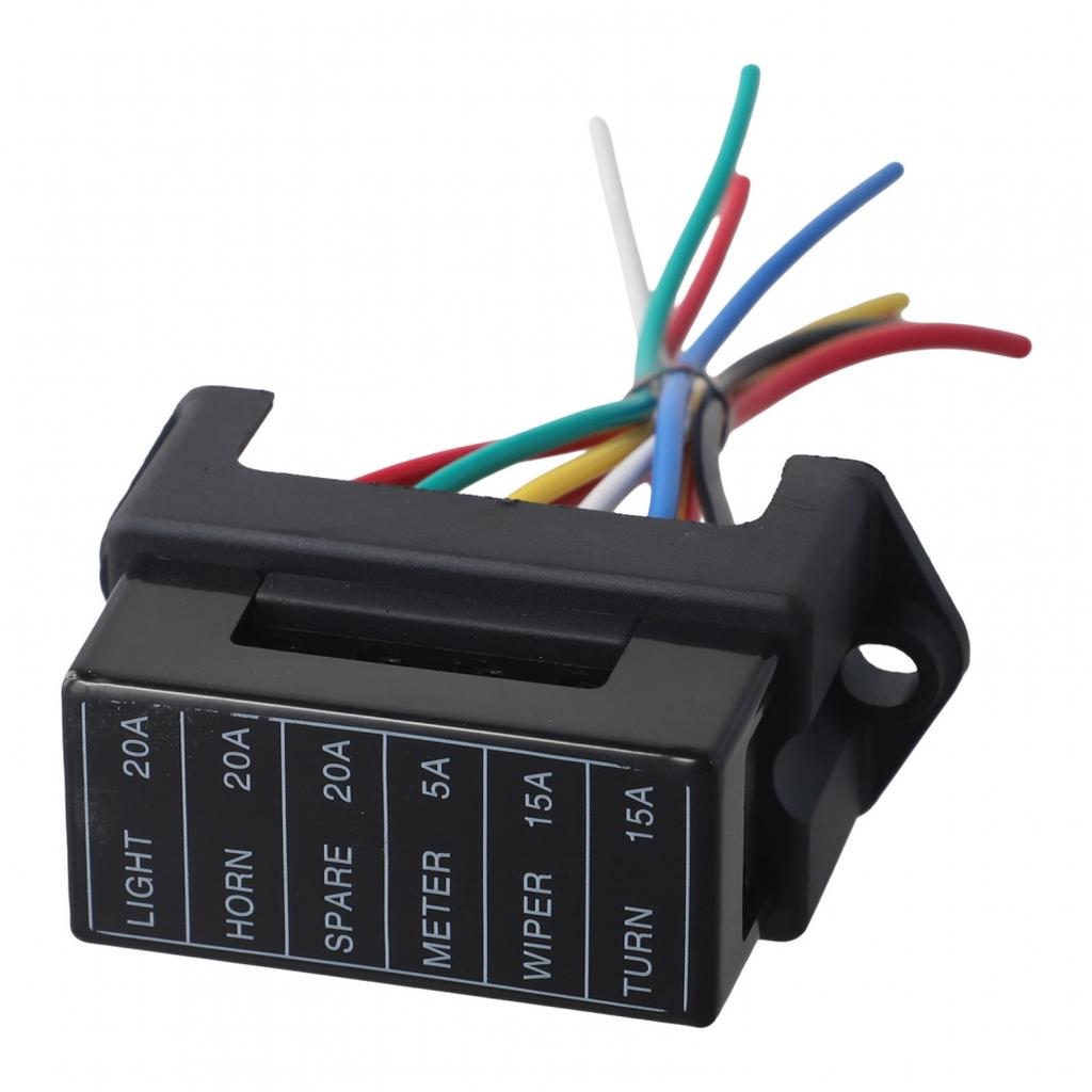 32V 6 Way Fuse Box Holder for ATC ATO Fuses In Marine Applications