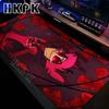 Red Anime Extended Desk Mat Laptop Cute XXL Hazbin Hotel Mouse Pads PC Gamer Cabinet Big Mousepad Rubber Non Slip Keyboard Rug