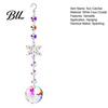 Reflective Light Catchers Faux Crystal Sun Catcher, Hanging Prism Suncatcher, Snowflake Rainbow Maker Pendant Unique Housewarming Gift for Her Window,