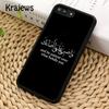 Чехол для телефона Krajews Holy Quran с мусульманской сурой Ихлас с исламскими цитатами для iPhone 14 6 7 8 plus XR XS 11 12 13 pro max Galaxy S21 S22