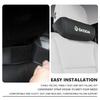 CTGI2 For Skoda Car Logo Seat Headrest Leather Neck Pillow Decorative Accessories Kamiq Karoq Octavia 2 3 Rapid Scala Kami Fabia VII
