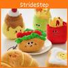 Fries Cute Hamburg Plush Doll Key Chain With Food Shapes For Collecting Gifts