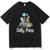 2023 Sally Face TShirt Game Shirt Harajuku Anime Clothes Women Unisex Fashion Casual Short-sleeve Tees TShirt Camisetas Streetwear