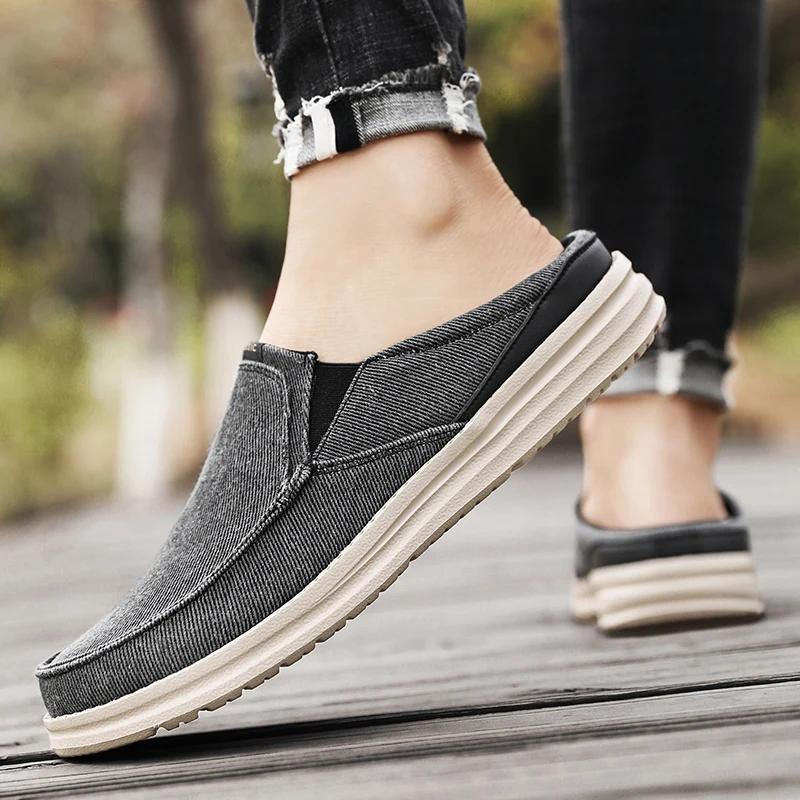Fashion Summer Blue Loafers 2025 Men Classic Canvas Flats Shoes Women Comfortable Breathable Men Casual Shoes Slip-on Espadrilles Male