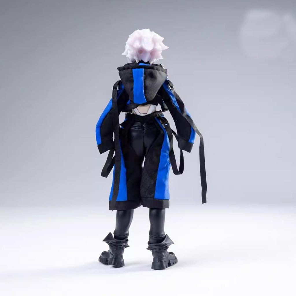 112 Милый набор, повседневный набор Масштаб 112 Одежда для фигурок масштаба 112. 112 фигурка Девушка-машина Бронированная девушка Панк-стиль в стиле хакера (голова и