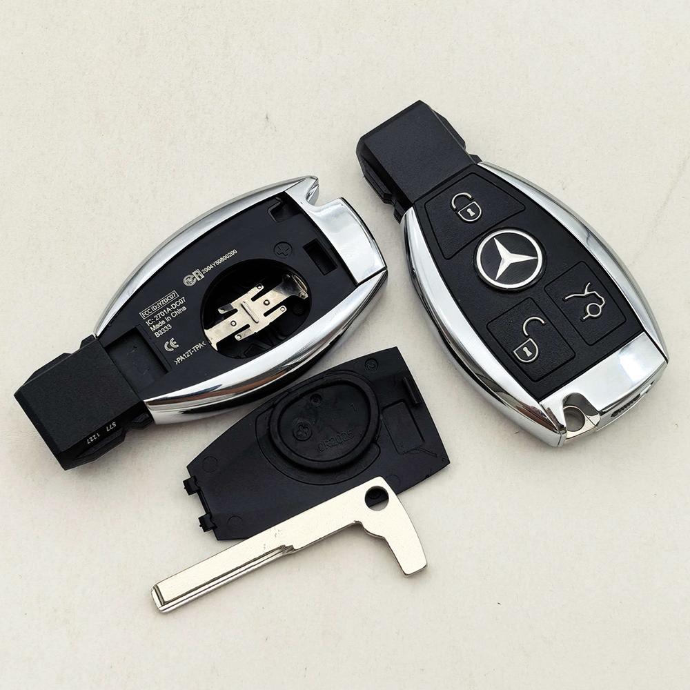 CQM1 1pc Replacement Logo Mercedes Benz Car Remote Key Shell Case Fob Housing For Mercedes Benz A B C E S Class Not Modified