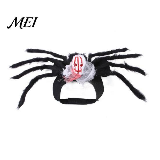 Lightweight Pet Cosplay Costume for Halloween Spider Costume, Cat Outfit with Skull Face, Black Outfits Small to Large Dogs Holiday Apparel Cats Party