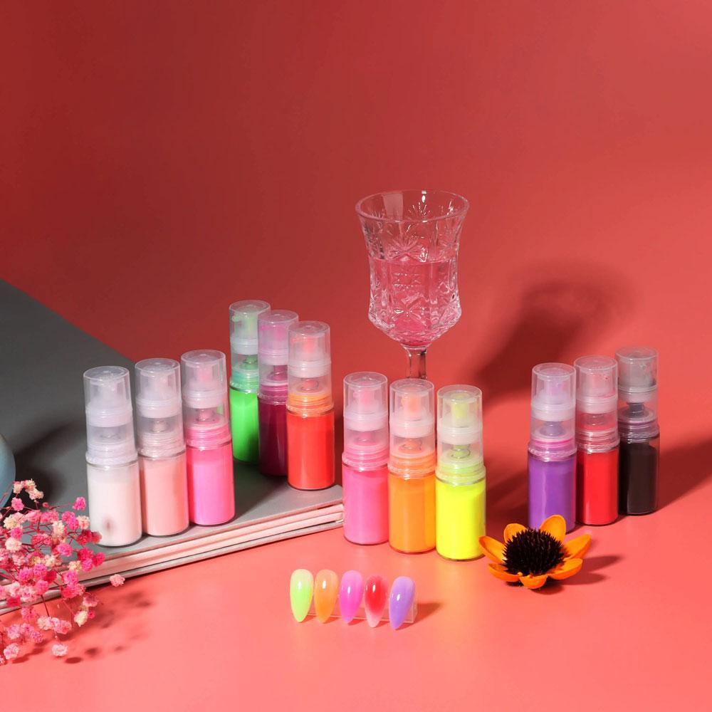 2024 Самый продаваемый спрей-пудра Ombre для ногтей 10 г спрей Ombre для ногтей Создайте несколько секунд, чтобы добиться эффекта градиента пигмент