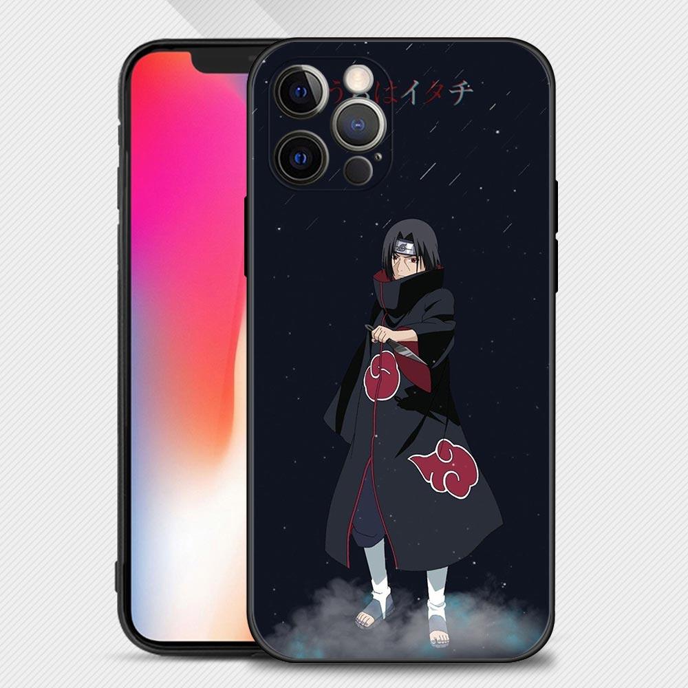Чехол для Apple iPhone 13 12 11 Pro Max 13 12 Mini XS Max XR X 7 8 6 6S Plus 5 5S SE 2020 Аниме Узумаки Наруто Красный Учиха Саске