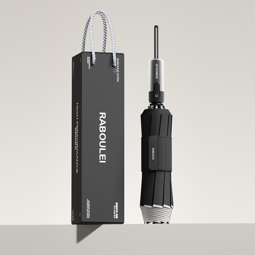 Ультра Обратный Автоматический Ветрозащитный Зонт - Очень Большой, Утолщенный, Усиленный для Сильного Дождя