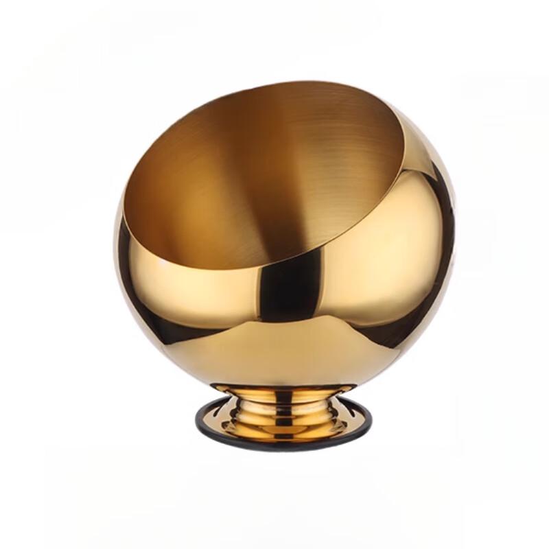 Yingbai Modern Gold 3-Tier Condiment Jar & Bowl Set, 22cm