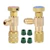 Liquid Safety Valves R410A R22 Air Conditioning Refrigerant 1/4" Safety Adapter Refrigerant Charging Valves