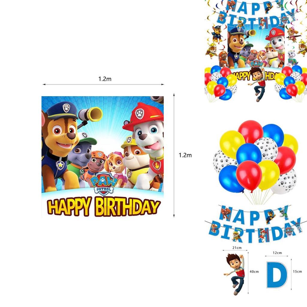 Colorful Paw Patrols Tableware Set For Fun-filled Kids Birthday Parties