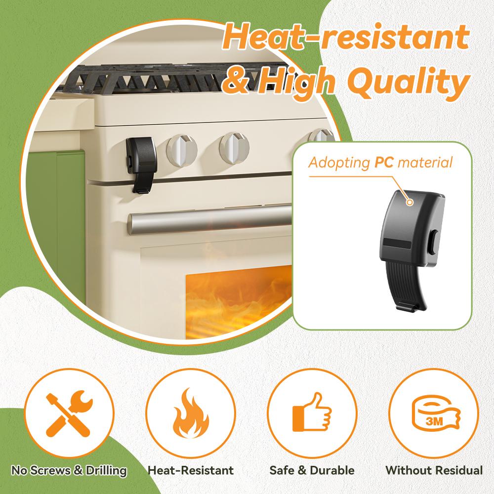 WOKE 1 PC Update Детский замок безопасности духовки, кухонный замок безопасности духовки, замок безопасности для детей и малышей, термостойкий, не требует сверления