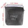Foldable Cotton Linen Storage Basket Large Capacity Laundry Hamper with Handles for Toys Clothes Home Organizer Bin
