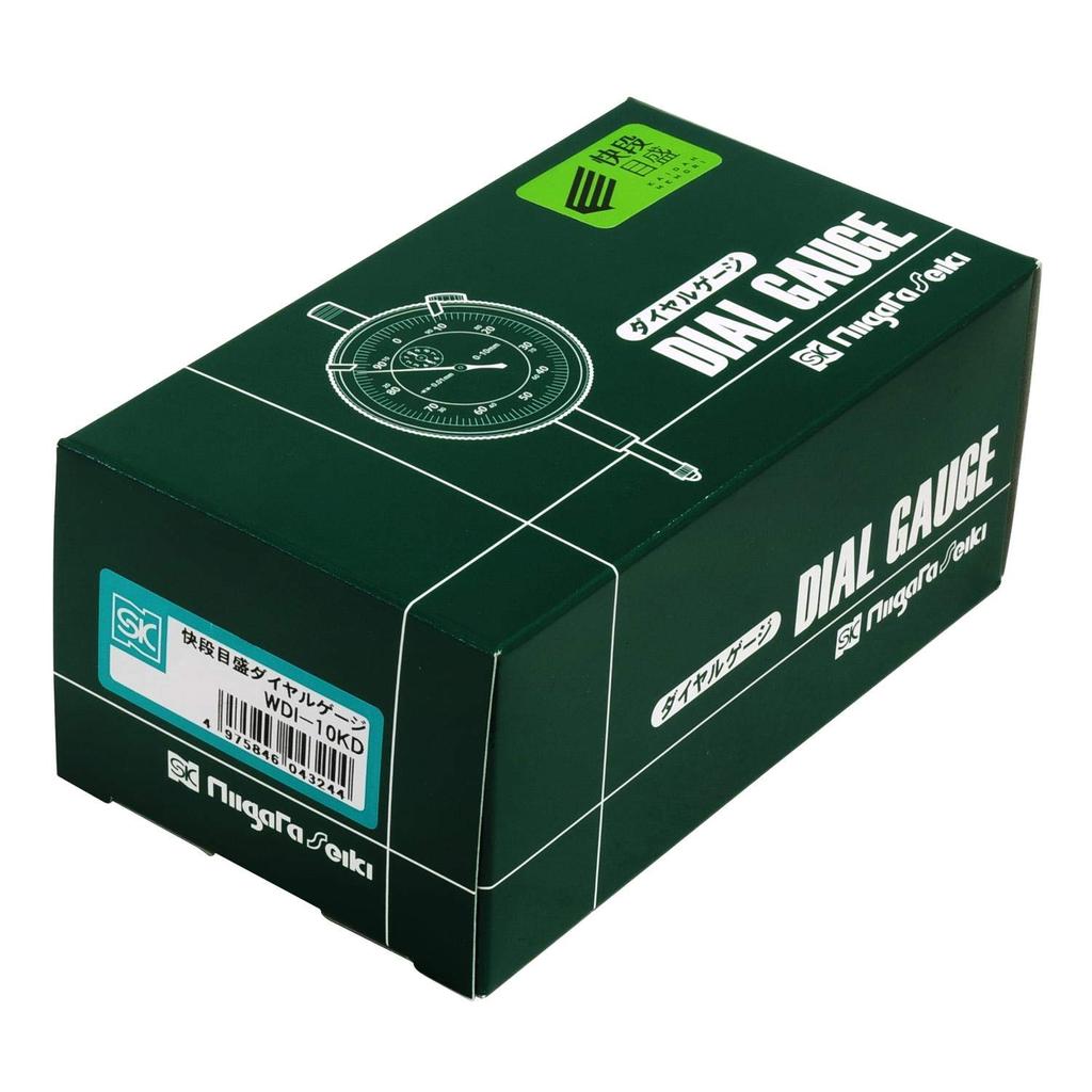 Niigata Seiki SK Kaidan Scale Dial Gauge Graduation 0-10mm 0.01mm WDI-10KD