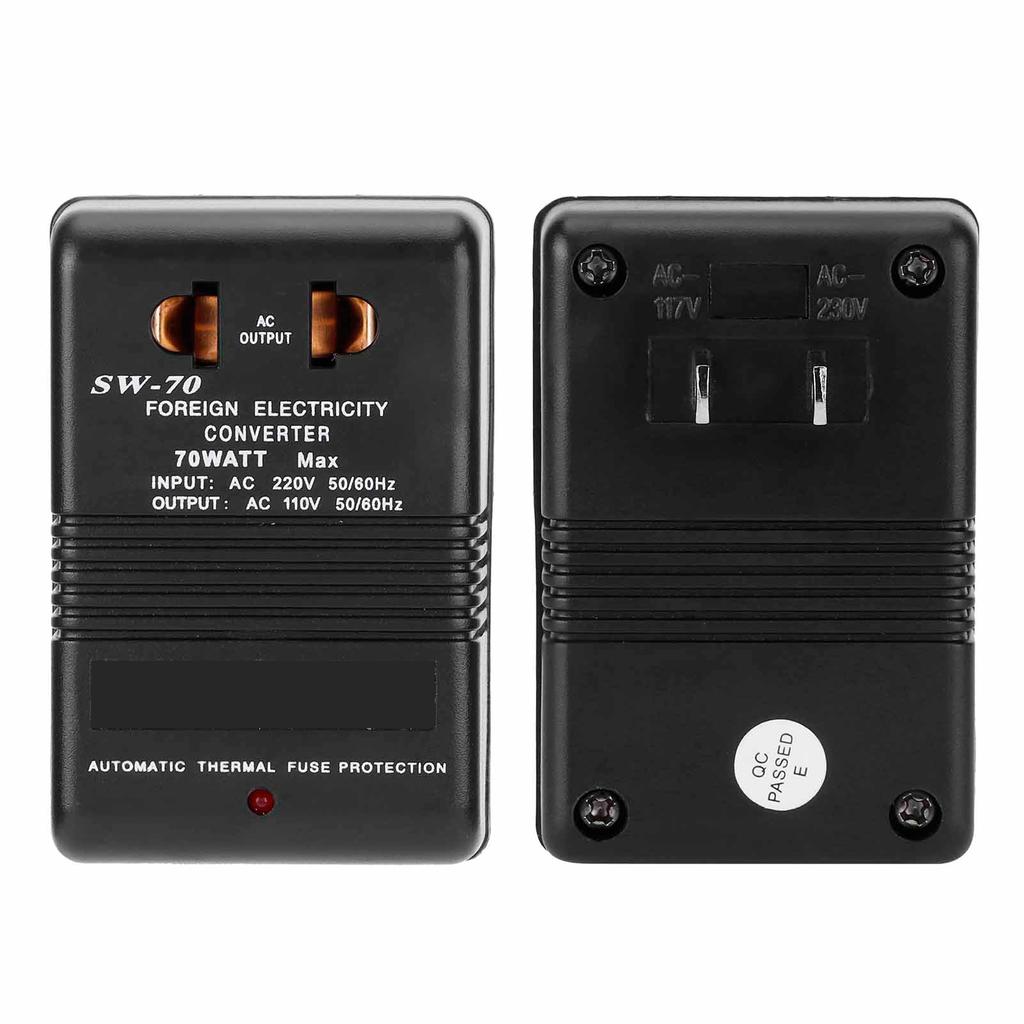 Преобразователь напряжения 70 Вт понижающий трансформатор для электрических зубных щеток бритв CN220V