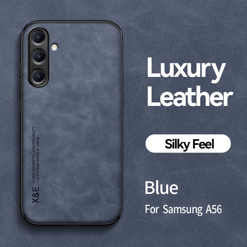 Магнитный кожаный чехол из замши для Samsung Galaxy A56 A36 A26 5G, противоударный, матовый, силиконовый, мягкий чехол-обложка