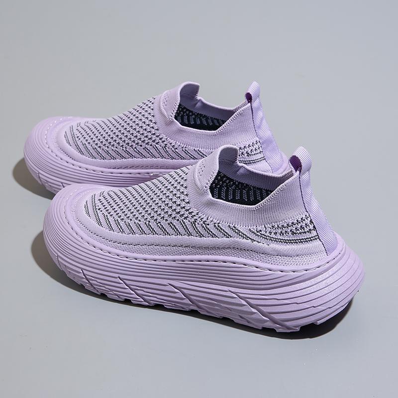 Кроссовки весенние мягкая подошва не устают, кокосовая обувь fly-woven сетка бег фитнес