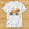 Lotus Dragonfly Japanese Aquarelle Peinture Dessin Flower Kanji T Shirt 1938