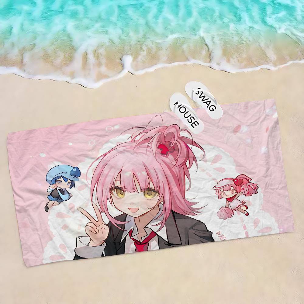 Shugo Chara Японское Аниме Аниме Пляжное Полотенце для Купания Мягкое Впитывающее Салфетка Детские Подарки для Детей Путешествия Кемпинг Спортзал