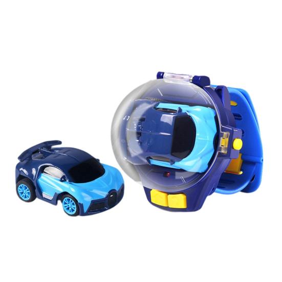 1 Set Mini Car Toy with Protective Cover Cartoon Shape Creative Miniature Anti-interference Drift Toy Rechargeable Watch Remote Control Racing Car Toy