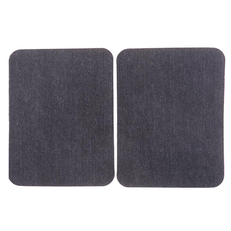 6Pcs Assorted Cotton Jeans Repair Kit 3Color Iron On Denim Patch Sewing Applique