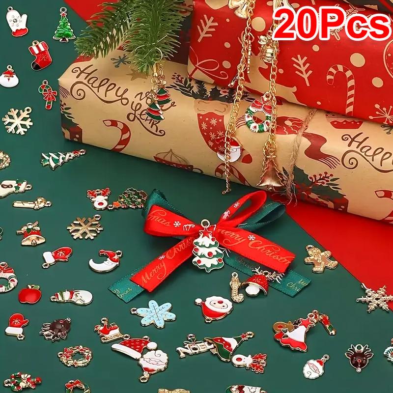 20 шт. Аксессуары Браслет Украшение Брелок Подвеска Подарок DIY Многоэлементный Рождественский Креативность Сплав