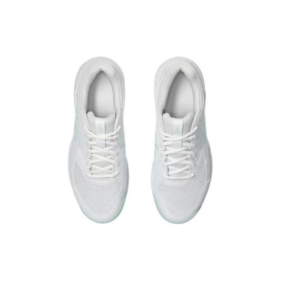 Asics Широкие белые бледно-голубые женские кроссовки Gel Dedicate 8 1042A235-102