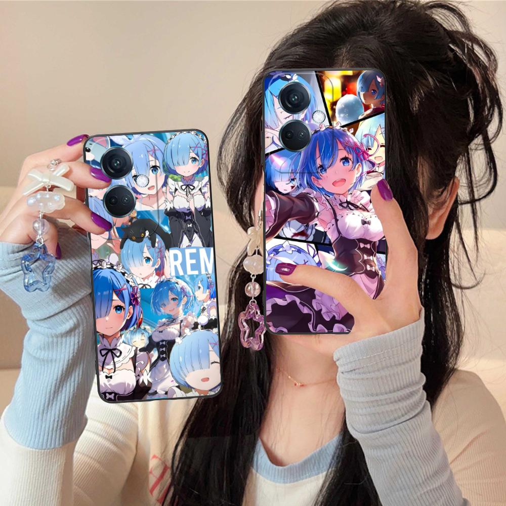 Чехол для мобильного телефона ReZero Rem Waifu для OPPO Find X9 X8 X7 X6 X5 X3 X2 Plus s Pro Ultra Lite Цветная Печать Чехол Чехол Красивый